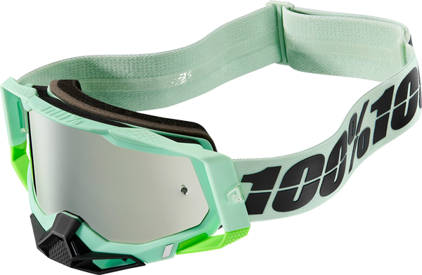 100% Brille: Racecraft 2 Palomar, lime/schwarz, silber-verspiegelt