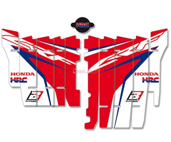 BLACKBIRD Aufkleber Kühlerschutz (Paar) TEAM HRC, CRF 450 17-