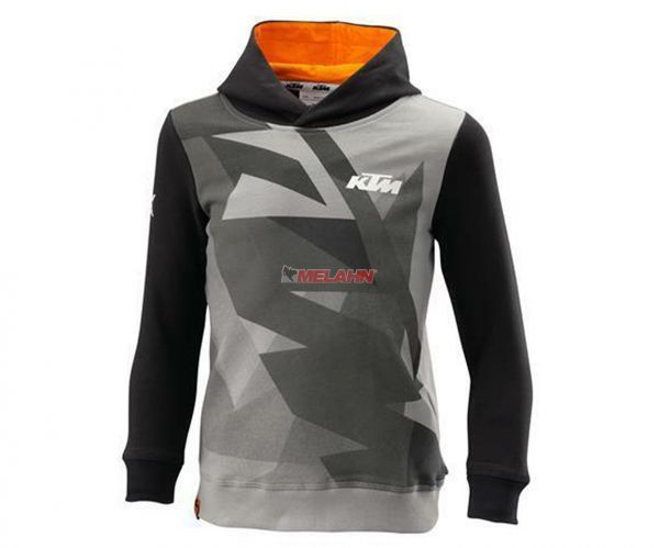 KTM Kids Hoody: Gravity, grau/schwarz