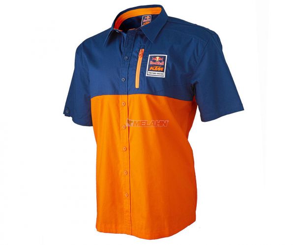 KTM RED BULL Pit-Shirt: KTM Racing Team, orange/navy