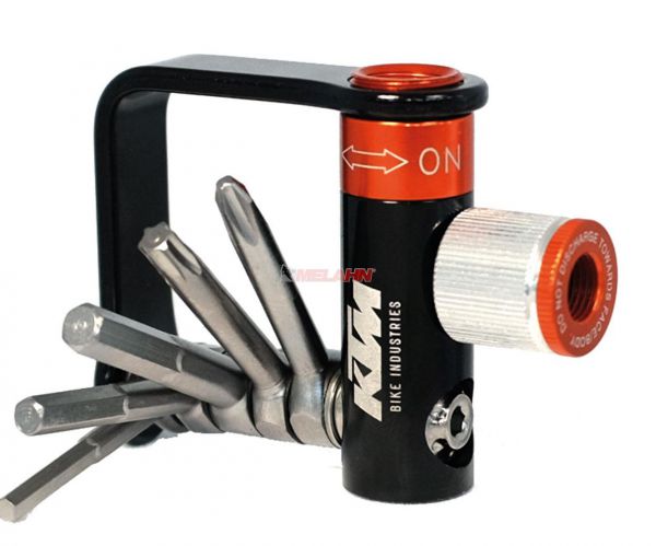 KTM Bike Minitool: Multitool 5 &amp; CO2-Pumpe, schwarz