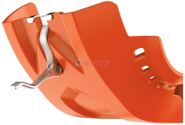 POLISPORT Kunststoff-Motorschutz lang für KTM 250/350 SX-F 16-18, orange