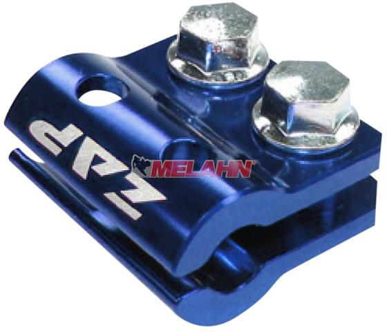 ZAP Aluminium-Bremsschlauchhalter KX/KXF/RM/RMZ 05-, blau