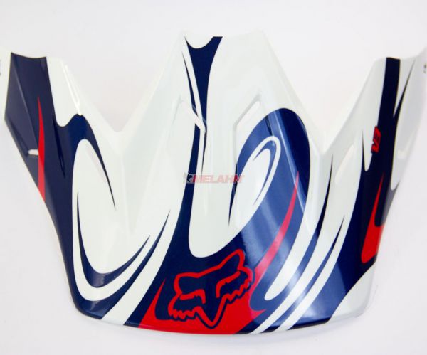 FOX Helmschirm: Visor V3 Encore 07, blau