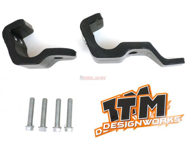T.M. DESIGNWORKS Gabelfuß-Protektor (Paar) KTM 16- / HUSQVARNA 16- / SHERCO 17-, schwarz