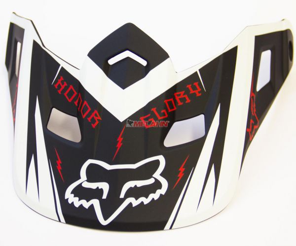 FOX Helmschirm: V2 Visor (2014) Overseer, schwarz