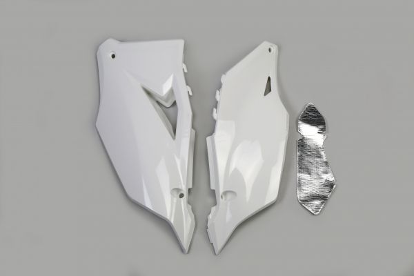 UFO Seitenteile (Paar) für KAWASAKI KXF 250 2021-2024 / 450 2019-2023, weiß