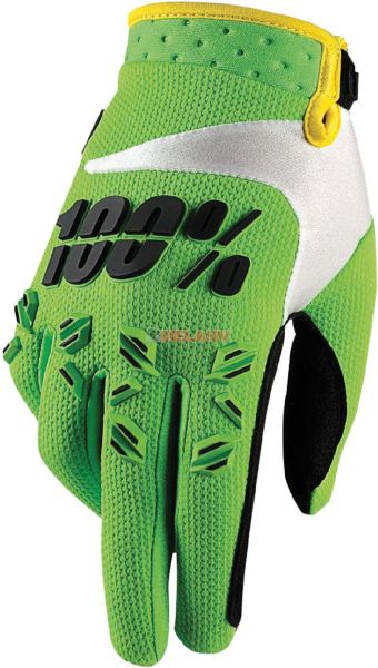 100% Handschuh: Airmatic , lime