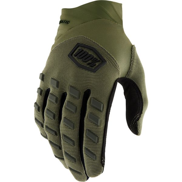 100% Handschuh: Airmatic , army green