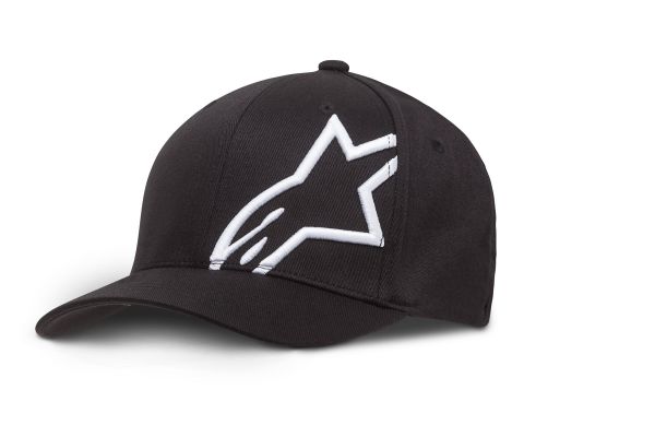 ALPINESTARS Cap: Corp Shift 2 Flexfit, schwarz/weiß