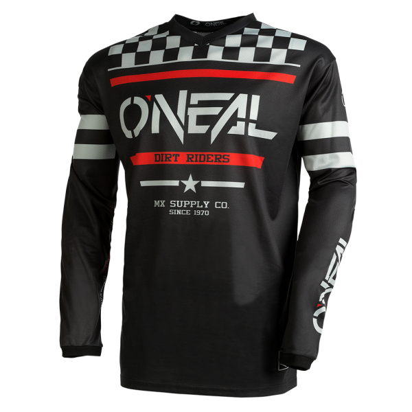 ONEAL Jersey: Element Squadron V.22, schwarz/weiß/rot