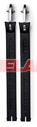 SIDI Laschen Crossfire (Paar), mittel (11cm), schwarz