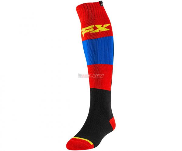 FOX Socke (Paar): FRI Thin Linc, blau/rot