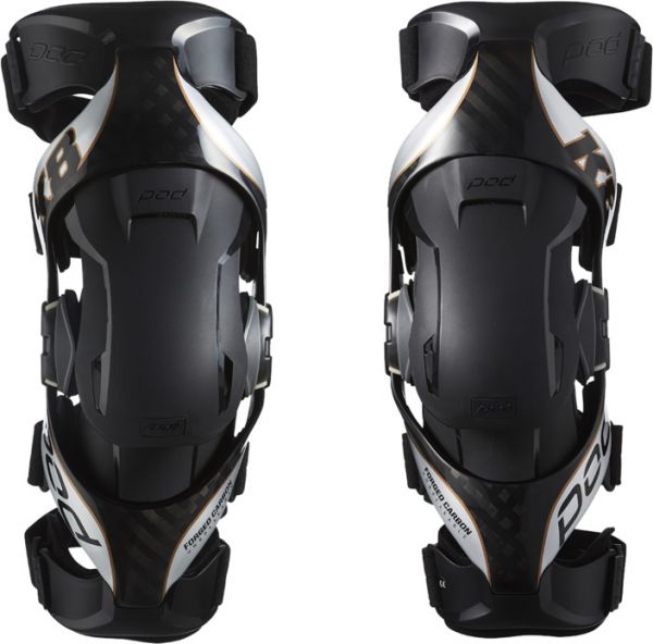 POD MX Knee-Brace (Paar): K8 2.0, schwarz/weiß
