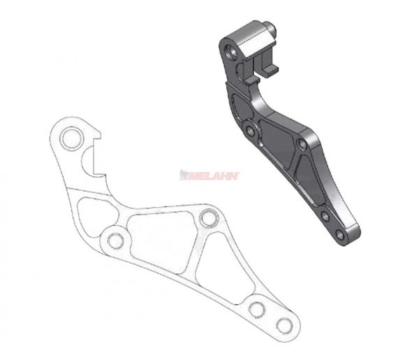 MOTO-MASTERS Adapter für 320mm Bremsscheibe KTM EXC 00-09