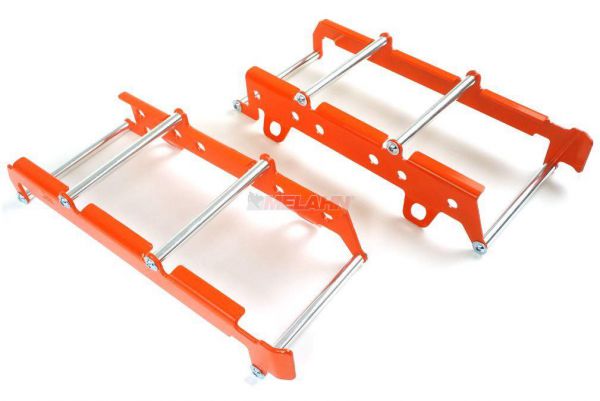 ZAP Aluminium-Kühlerschutz (Paar) für KTM SX 19-22 / EXC 20-23, orange