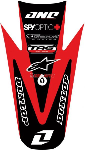 ONE Kotflügelaufkleber hinten CRF 250 04-09