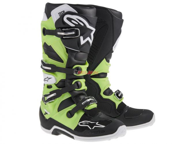 ALPINESTARS Stiefel: Tech 7, schwarz/grün