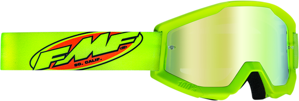 FMF/100% Brille: Core/Strata, neon-gelb, gold-verspiegeltes Glas