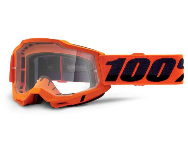 100% Brille: Accuri 2 neon orange, klares Glas