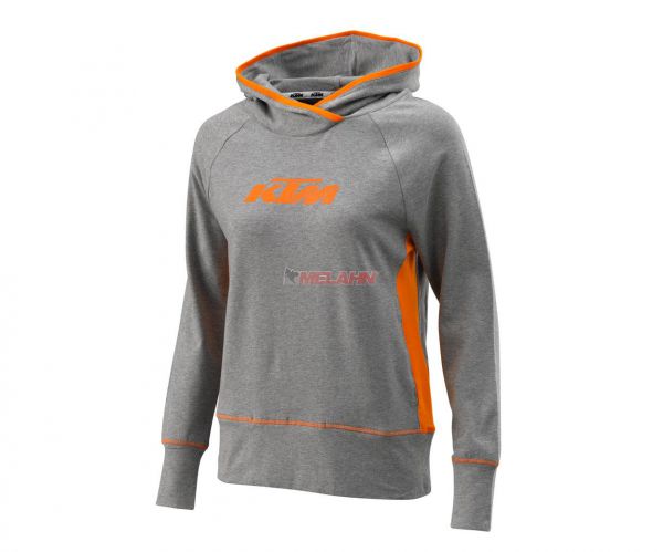 KTM Girls Hoody: Logo, grau/orange