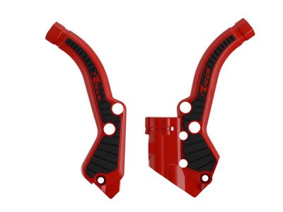 R-TECH Rahmenschützer (Paar): Grip für GasGas MC 50 2024-, rot/schwarz