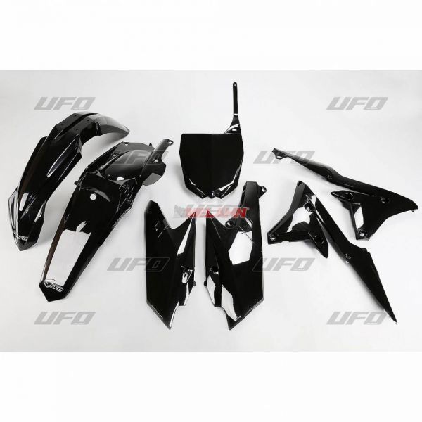 UFO Plastik-Kit für YAMAHA YZF 250 14-18 / 450 14-17, schwarz