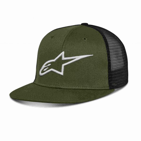 ALPINESTARS Cap: Trucker Corp, military/schwarz