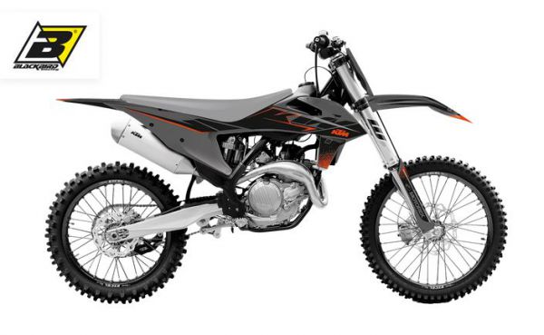 BLACKBIRD Dekor-Kit: Mat Black für KTM SX 2019-2022 / EXC 2020-2023