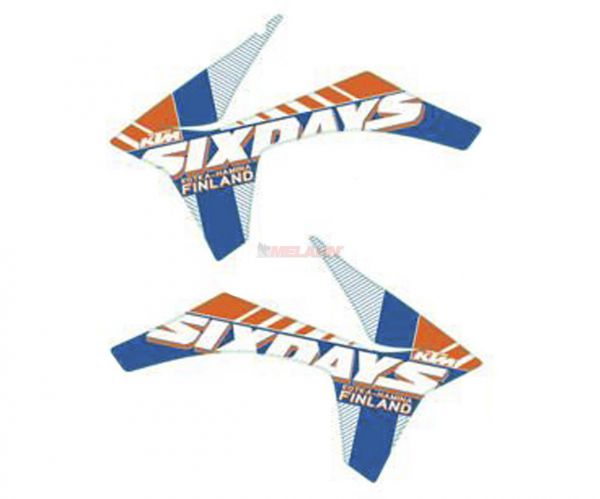 KTM Spoiler (Paar) mit Dekor EXC 12-13, Six Days, 2012 Finland