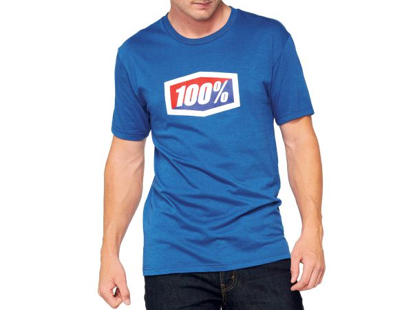 100% T-Shirt: Essential, blau