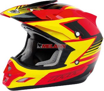 THH Helm: TX 23, gelb/rot/schwarz, Größe M THH Helm: TX 23, gelb/rot/schwarz, Größe M