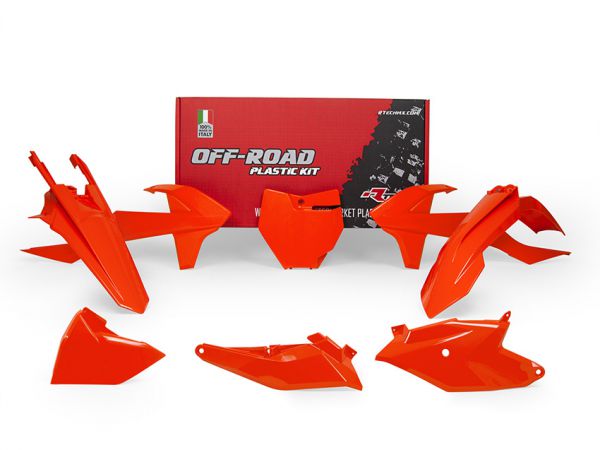 R-TECH Plastik-Kit für KTM 85 SX 2018-, 6-teilig, orange