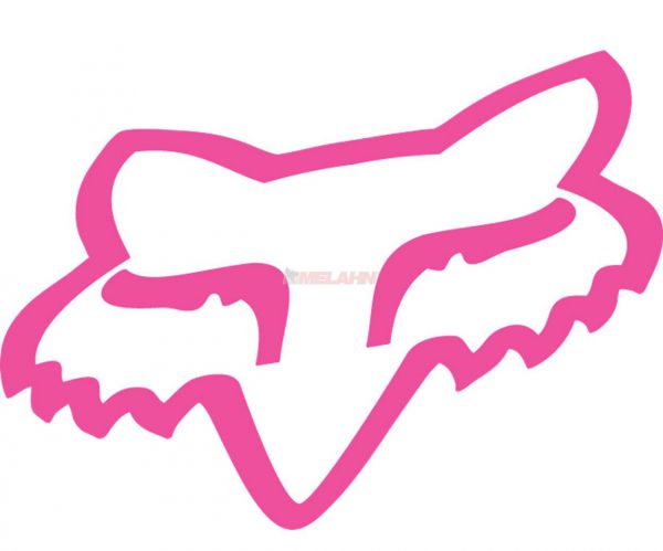 FOX TDC-Aufkleber: Head 10,3x8cm, pink