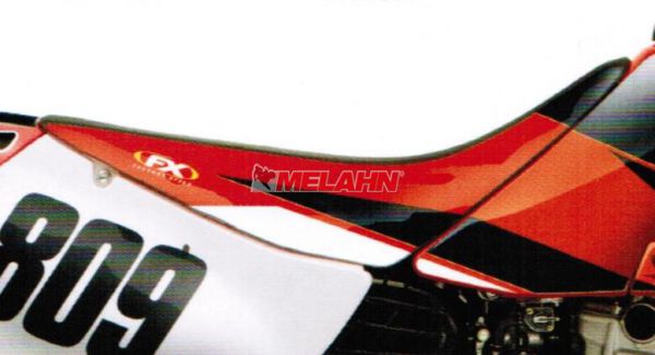 FACTORY EFFEX Sitzbezug EVO XR 250/400 96-07, schwarz/rot