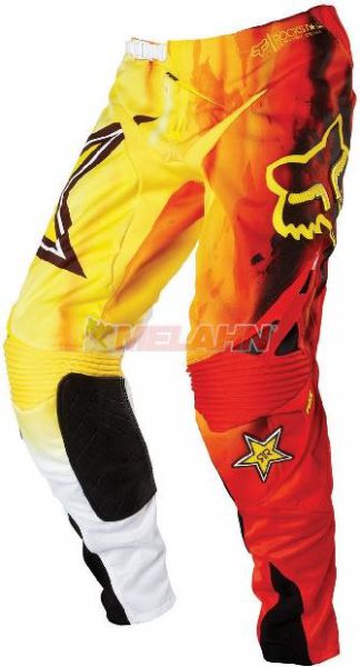 FOX Hose: 360° Rockstar Fade, weiß-gelb-rot, Gr.30