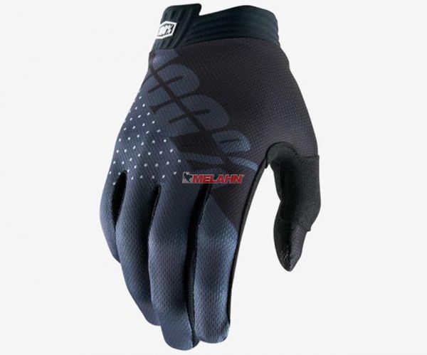100% Handschuh: I-Track, schwarz/grau