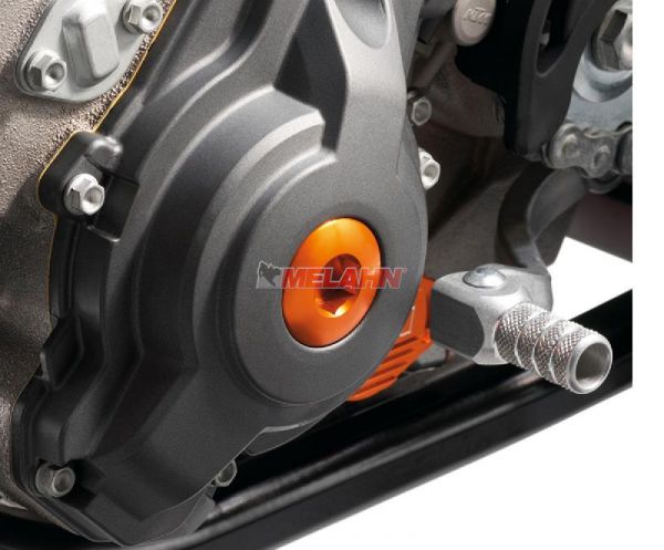 KTM SXS Aluminium-Zündungsdeckel-Schraube SX-F/EXC-F, orange