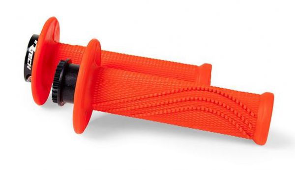 R-TECH Griff (Paar) Lock On: R20 universal 2-/4-Takt, neon-orange