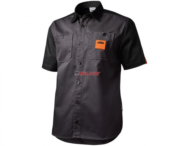 KTM Shirt: Worker, grau/schwarz