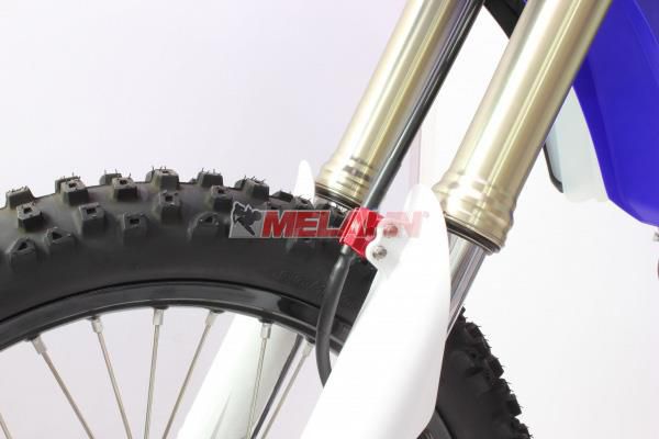 ZETA Aluminium-Bremsschlauchhalter KX/KXF/RM/RMZ 05-, rot