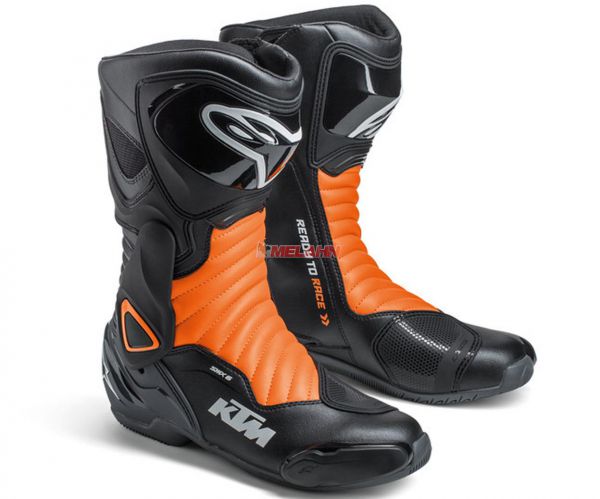 ALPINESTARS Stiefel: S-MX 6 V2, schwarz/orange