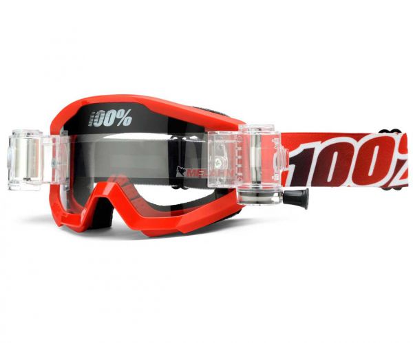 100% Brille: Strata Fire Red Roll-Off, rot
