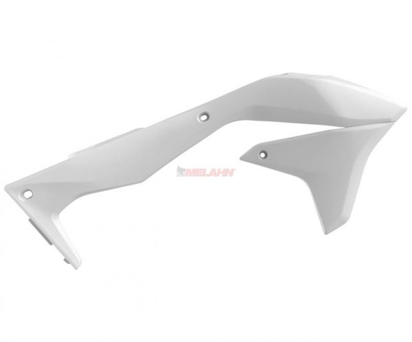 POLISPORT Spoiler (Paar) Kühlerverkleidung, KXF 450 16-18, weiß