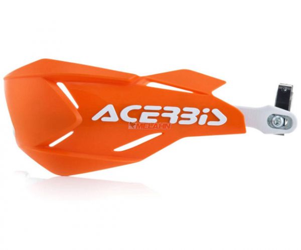 ACERBIS Handprotektor (Paar): X-Factory, orange/weiß