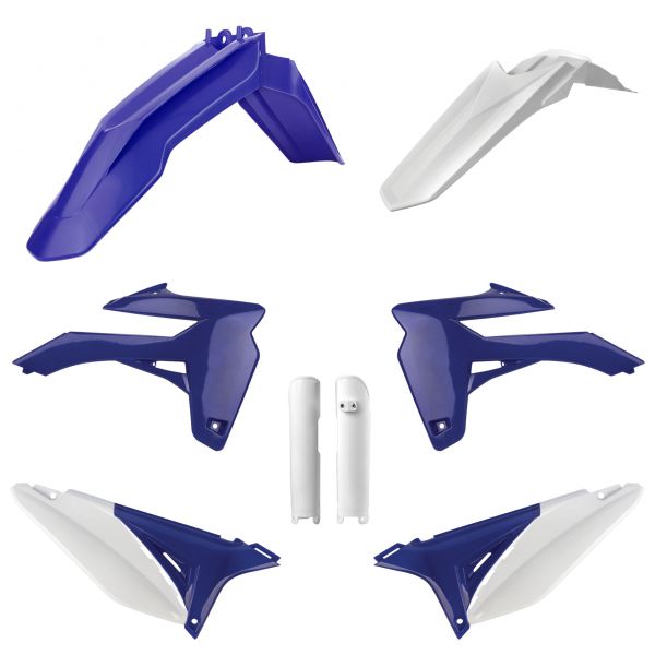 POLISPORT Plastik-Kit Full für SHERCO 125-450 SE-R/SEF-R 2016, blau/weiß (OEM)