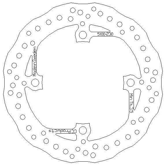 ZAP Bremsscheibe hinten für Sherco SE/SEF 2012-