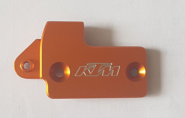KTM Aluminium-Deckel Geberzylinder-Kupplung mit Deko Magura -08, orange