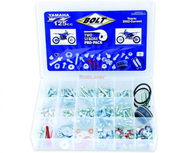 BOLT Schraubenset Pro Pack inklusive Auspuffteile für YAMAHA YZ 125 02-