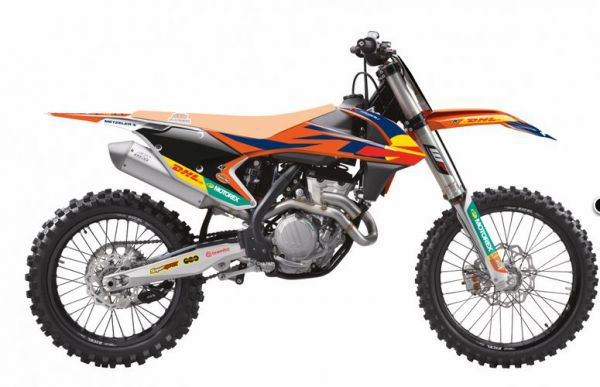 BLACKBIRD Dekor-Kit: Factory 2023 für KTM SX 2016-2018 / EXC 2017-2019